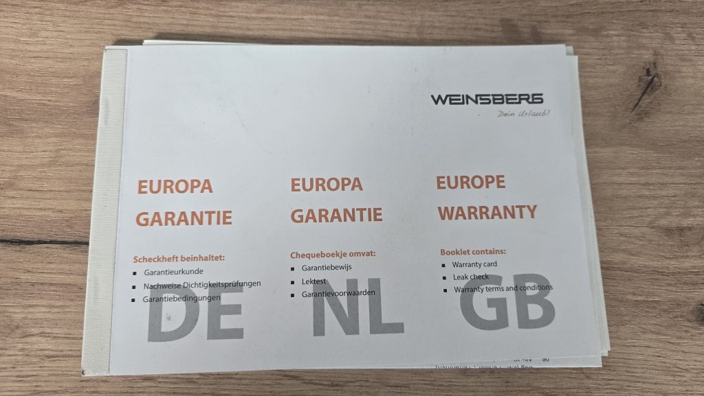 Weinsberg Garantie